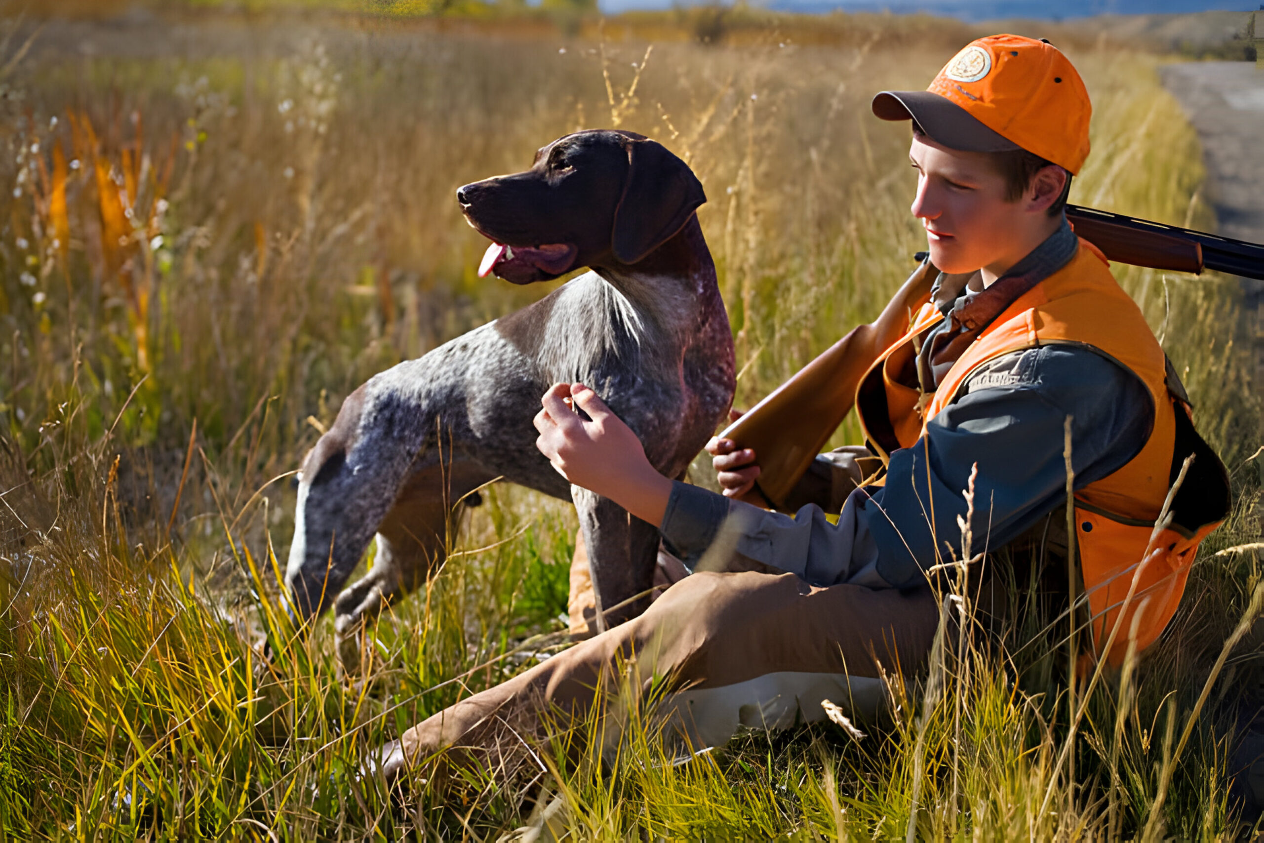 "Hunter with German Shorthaired Pointer - Photo by Ken Redding at getty images" 