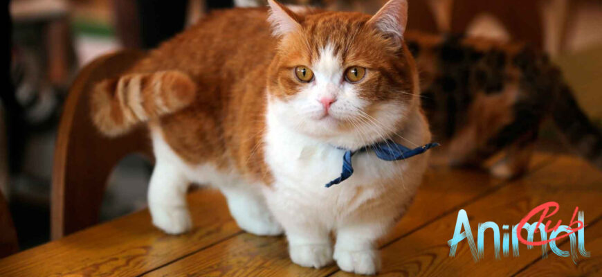 The munchkin cat has a wonderful character.